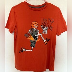 🔥🏀🎃 Old Navy Jack-O-Lantern Basketball T-Shirt - LIKE NEW